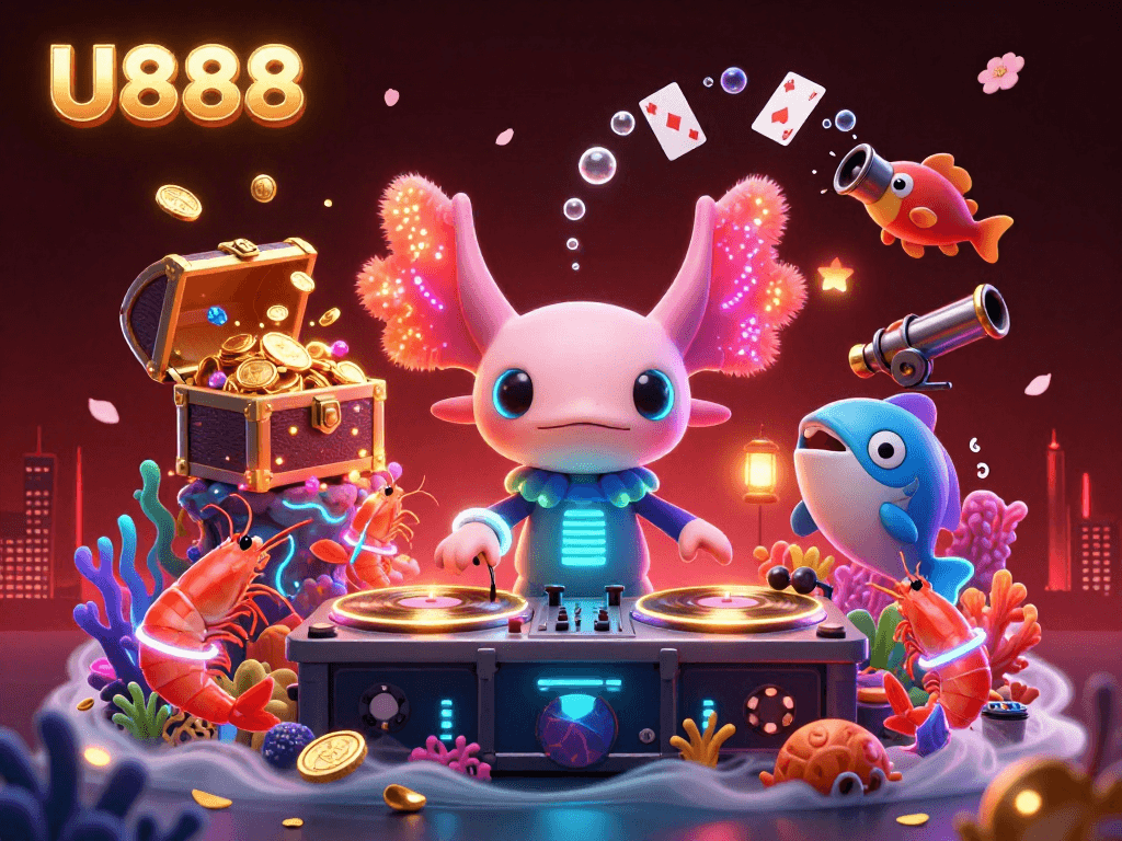 U888 players enjoy exciting underwater adventures with vibrant characters amidst treasure and action.