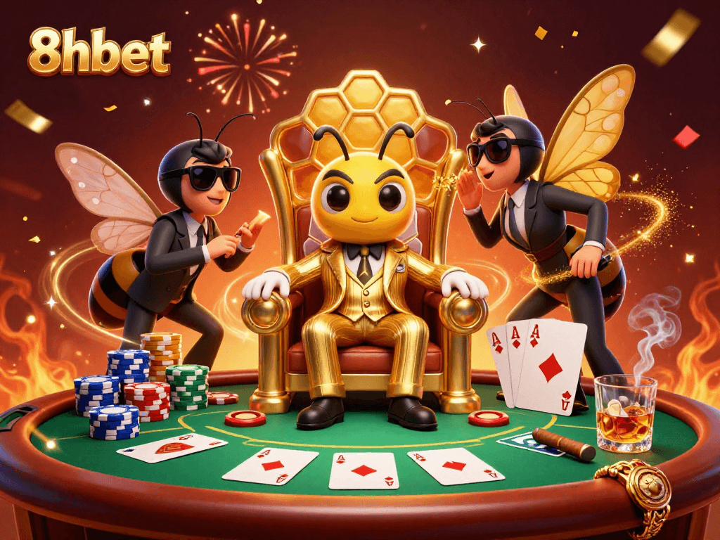 Experience thrilling poker action at 8xbet with vivid characters and dynamic elements.
