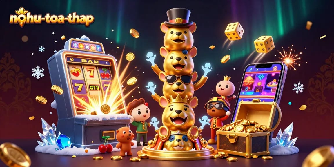 Experience the exciting gameplay of nohu-toa-thap with vibrant symbols, rich gold, and casino fun.