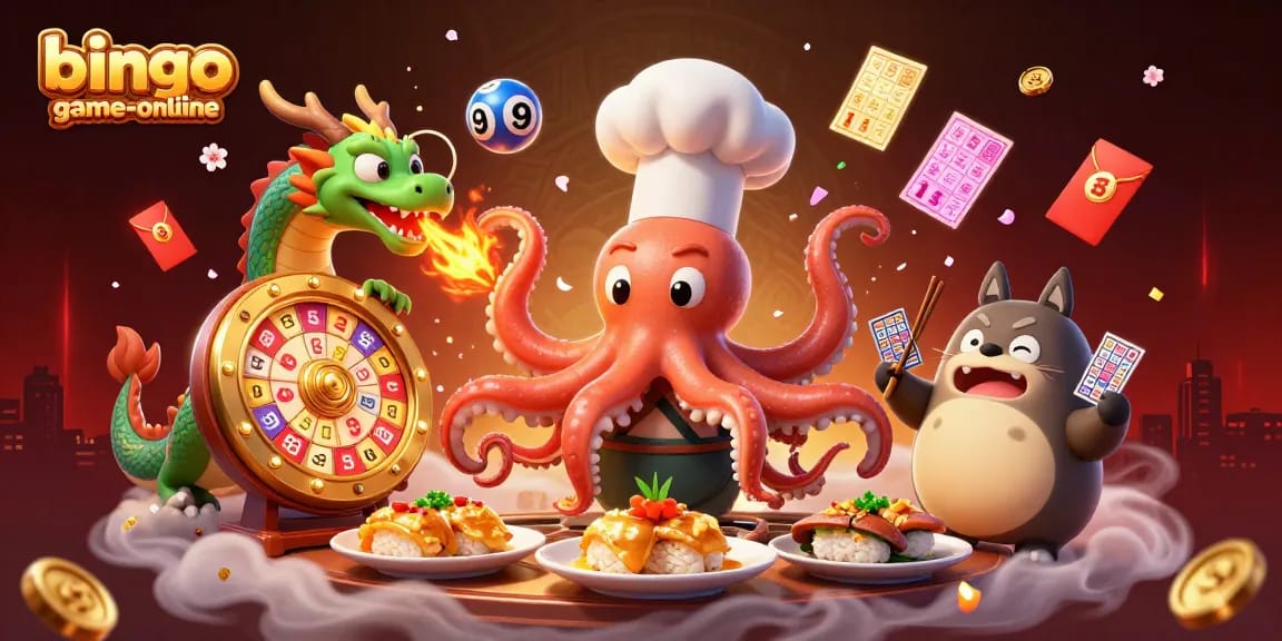 Bingo-game-online showcases an exciting 3D bingo scene with vibrant characters and elements, emphasizing engaging gameplay and action.