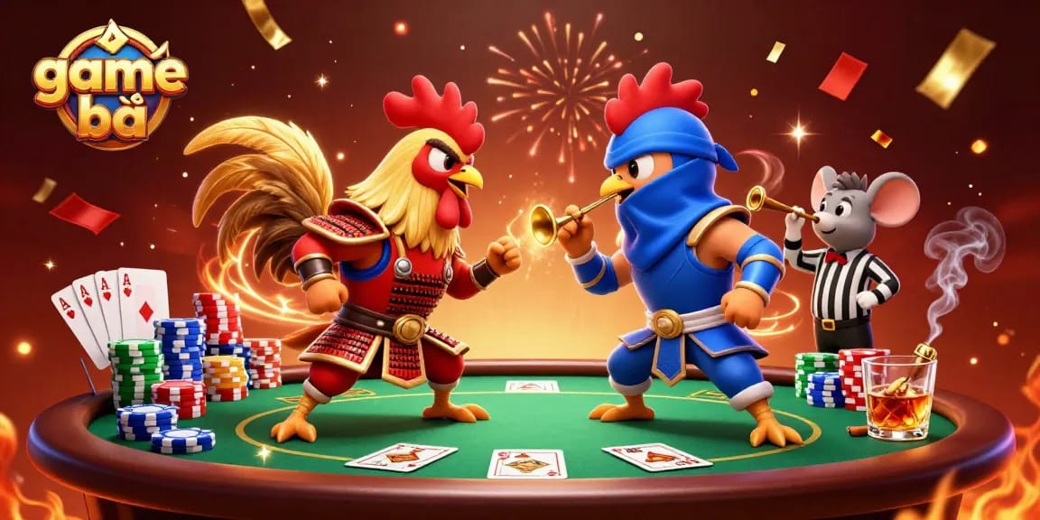 Engage with thrilling game bài action as roosters showcase poker table excitement!