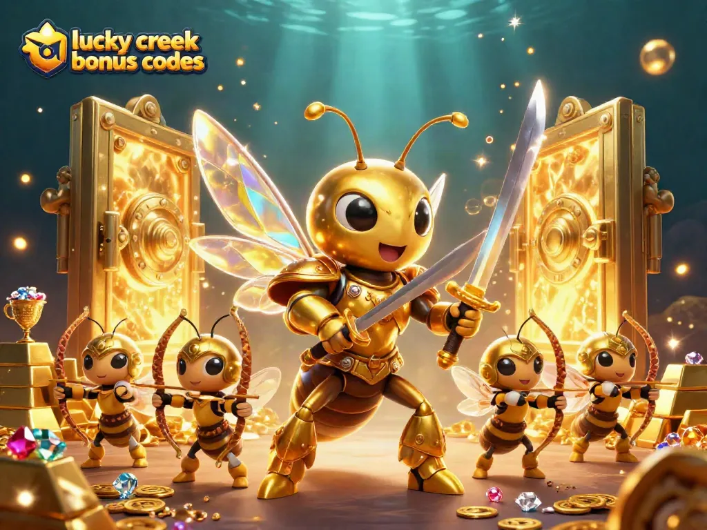 Play with lucky creek bonus codes at an exciting 3D casino adventure filled with treasure and rewards.