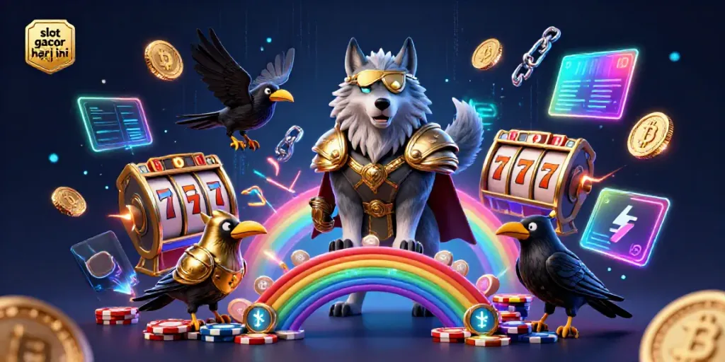 Experience thrilling gameplay with slot gacor hari ini featuring vibrant casino elements in a Norse-inspired scene.