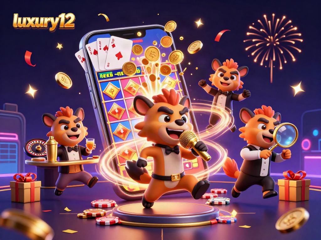 Join the fun at luxury12 with hyenas in a vibrant comedy casino club scene.