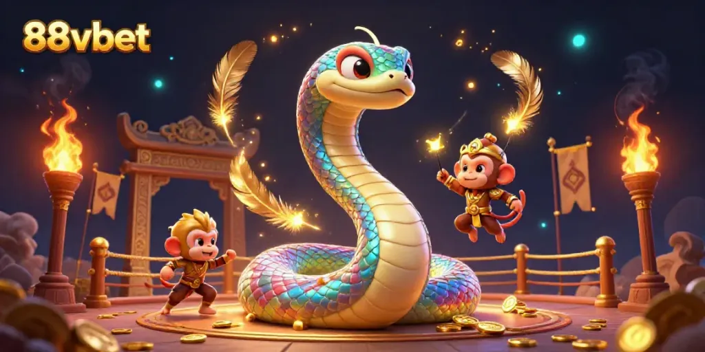 Experience the vibrant energy of 88vbet with a stunning 3D illustration showcasing a magical casino atmosphere.