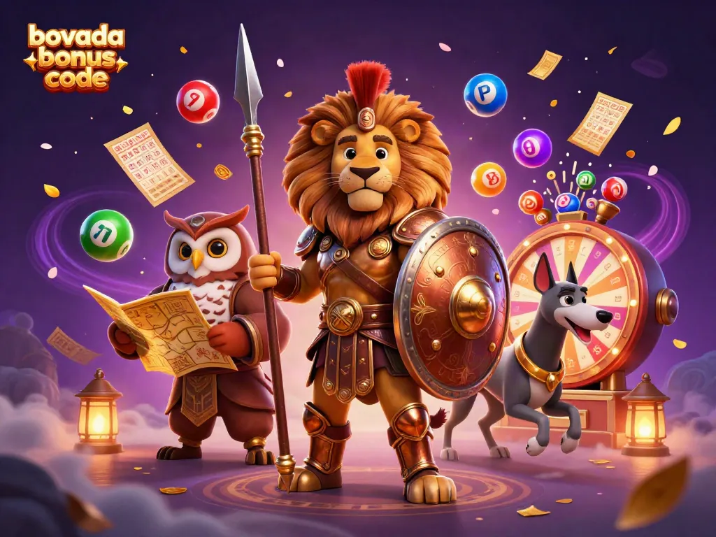 Claim your winnings with the Bovada bonus code on vibrant lottery-themed illustration.