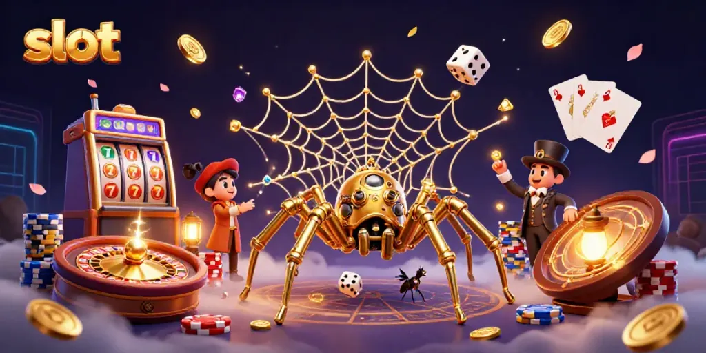 Slot gacor dan mesin slot yang menyenangkan di ilustrasi 3D yang memikat.