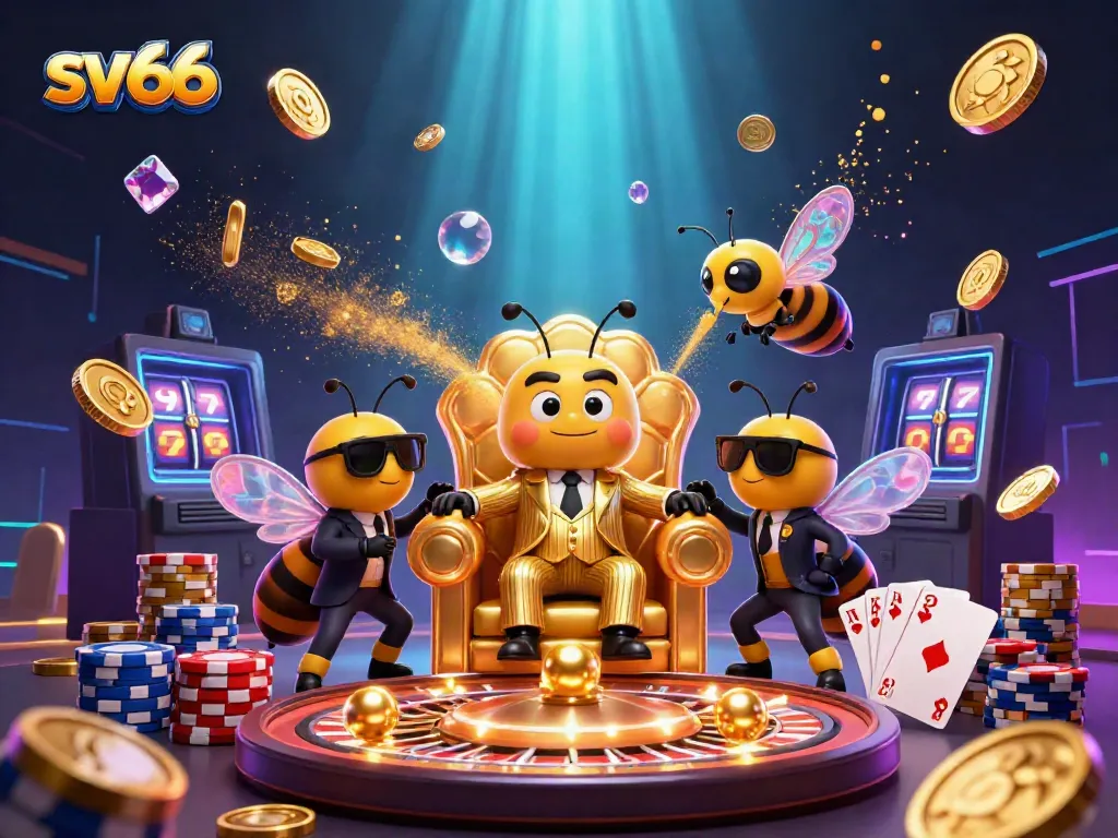 Experience the vibrant 3D world of sv66 featuring a mob boss and casino elements.