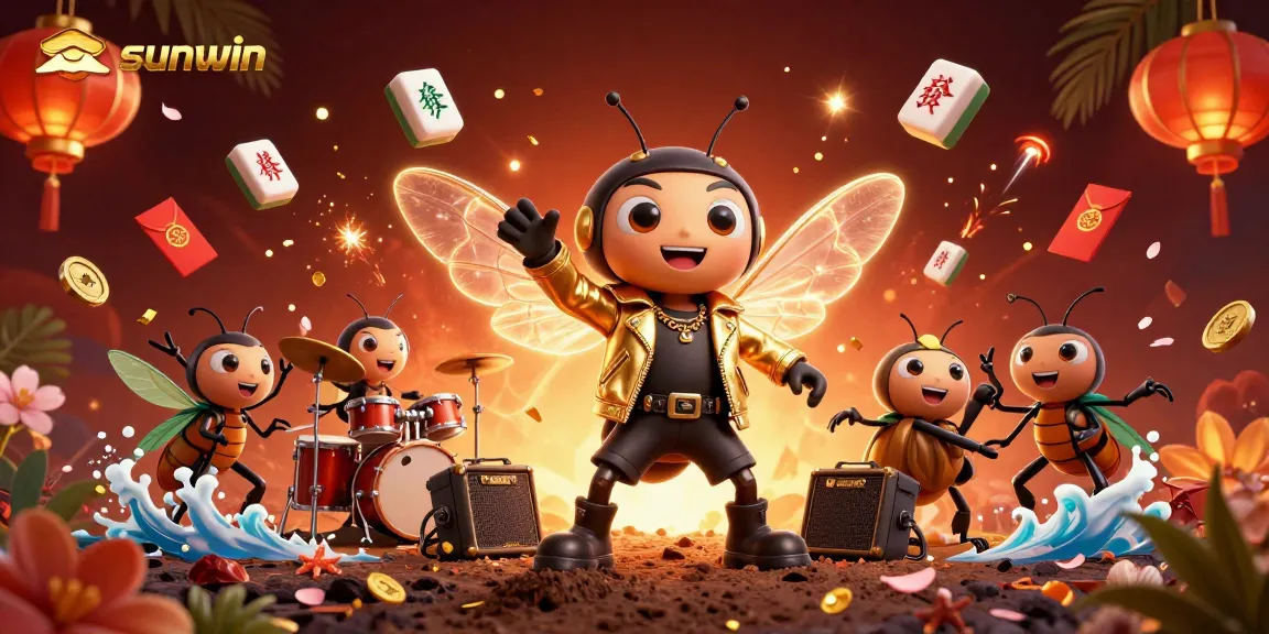 Experience thrilling gameplay at sunwin with vibrant casino-themed characters and elements.