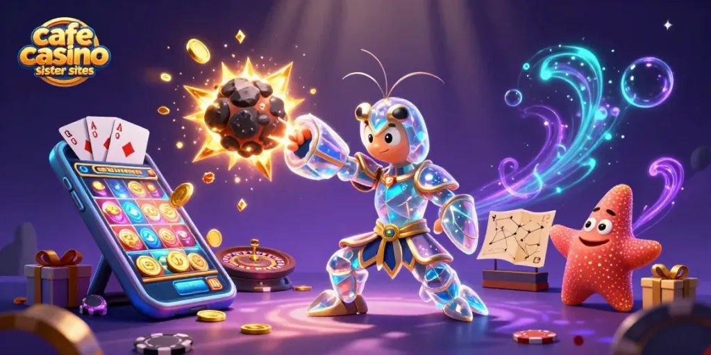 Experience the vibrant world of cafe casino sister sites with dynamic characters and thrilling gaming elements.