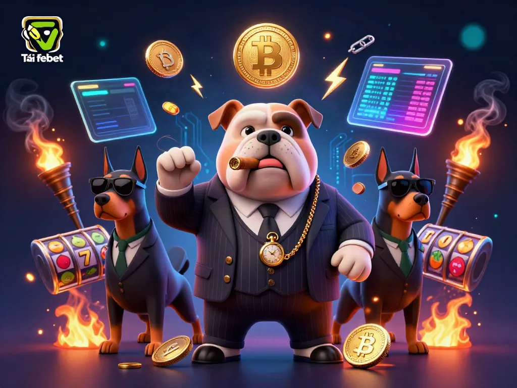Engage with exciting online casino action at Tải febet, showcased in a vibrant 3D scene.