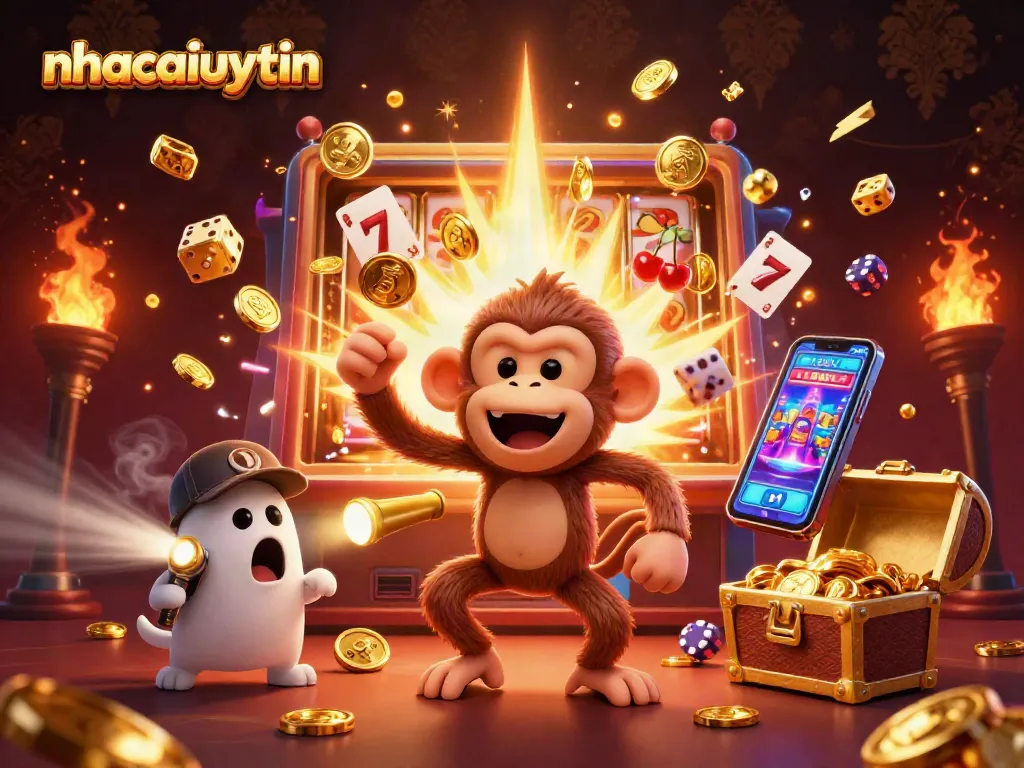 Experience the thrill of gambling with nhacaiuytin as a mischievous poltergeist monkey and ghost-hunter puppy come to life.