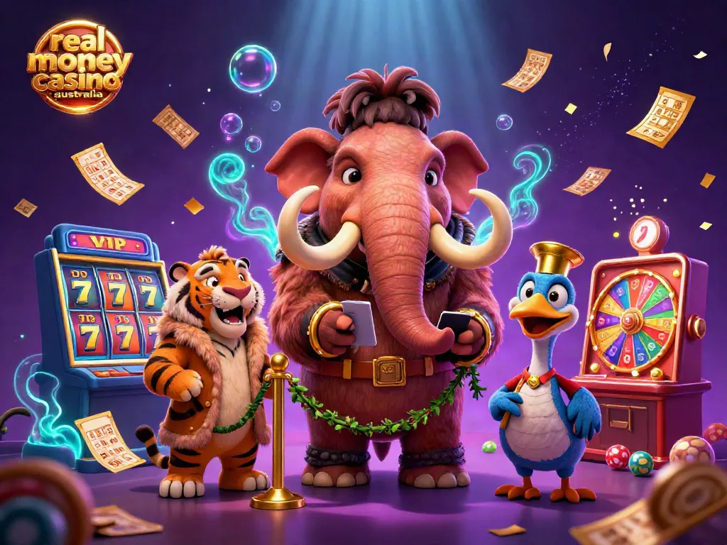 Experience the excitement of real money casino Australia with vivid characters and dynamic gaming elements.