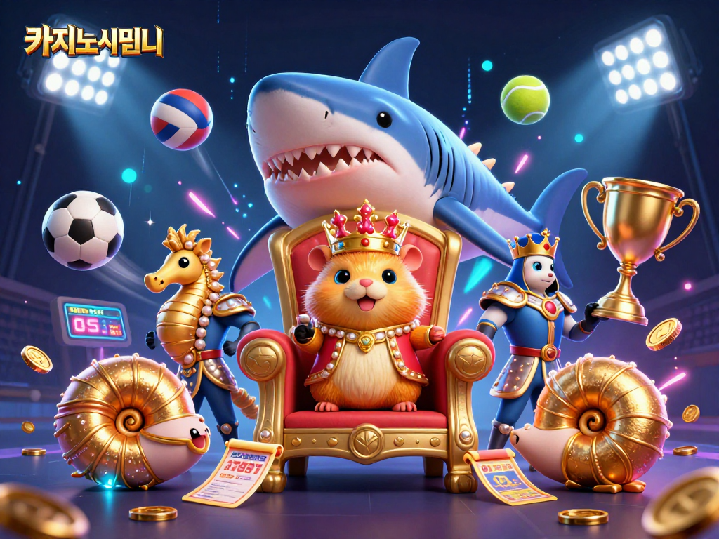카지노사이트에서 승리하는 전투의 마법적인 순간을 장면으로 담은 일러스트