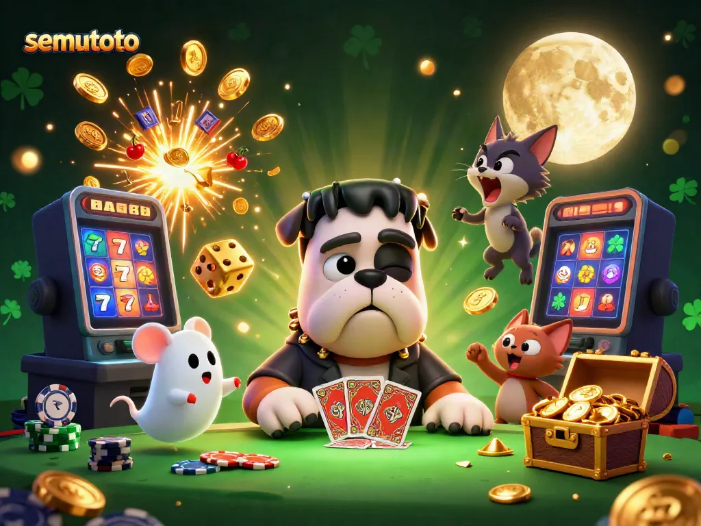 Semutoto membawa pengalaman bermain kasino dengan karakter Halloween dalam suasana ceria.